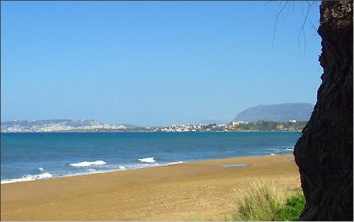 Agia Marina: View towards Chania