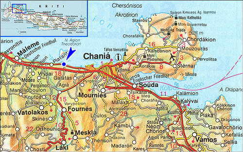 Aghia Marina: Site Map